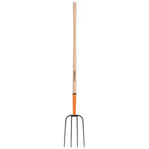 Bieldo para paja, 4 dientes, mango 48″, Truper BPJ-4 11003
