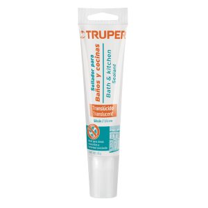 Sellador translúcido para baños y cocinas, 85 g, Truper SIL-85BCT 18567